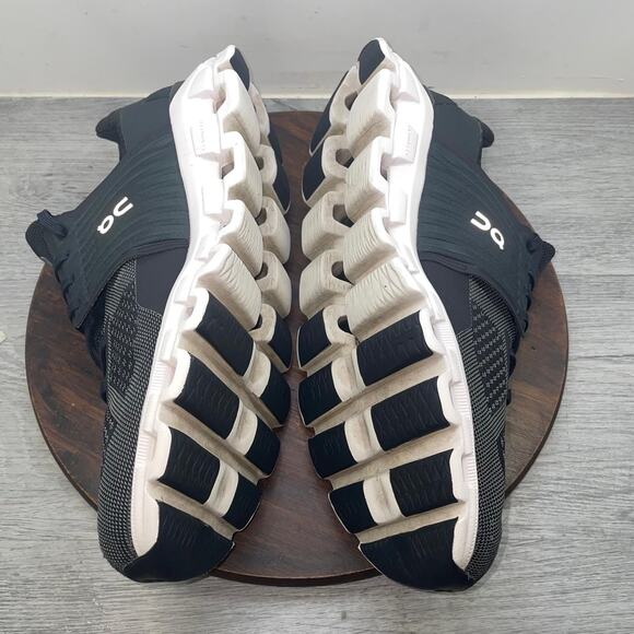 On Cloudswift Mens Size 13 Black White Athletic Running Walking Shoes Sneakers main image 4
